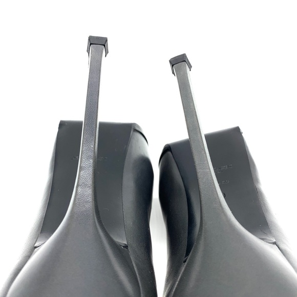 YSL Tribtoo 105 Gray Leathers Black Patent Platform Pumps Heels 40 10 - Picture 9 of 11